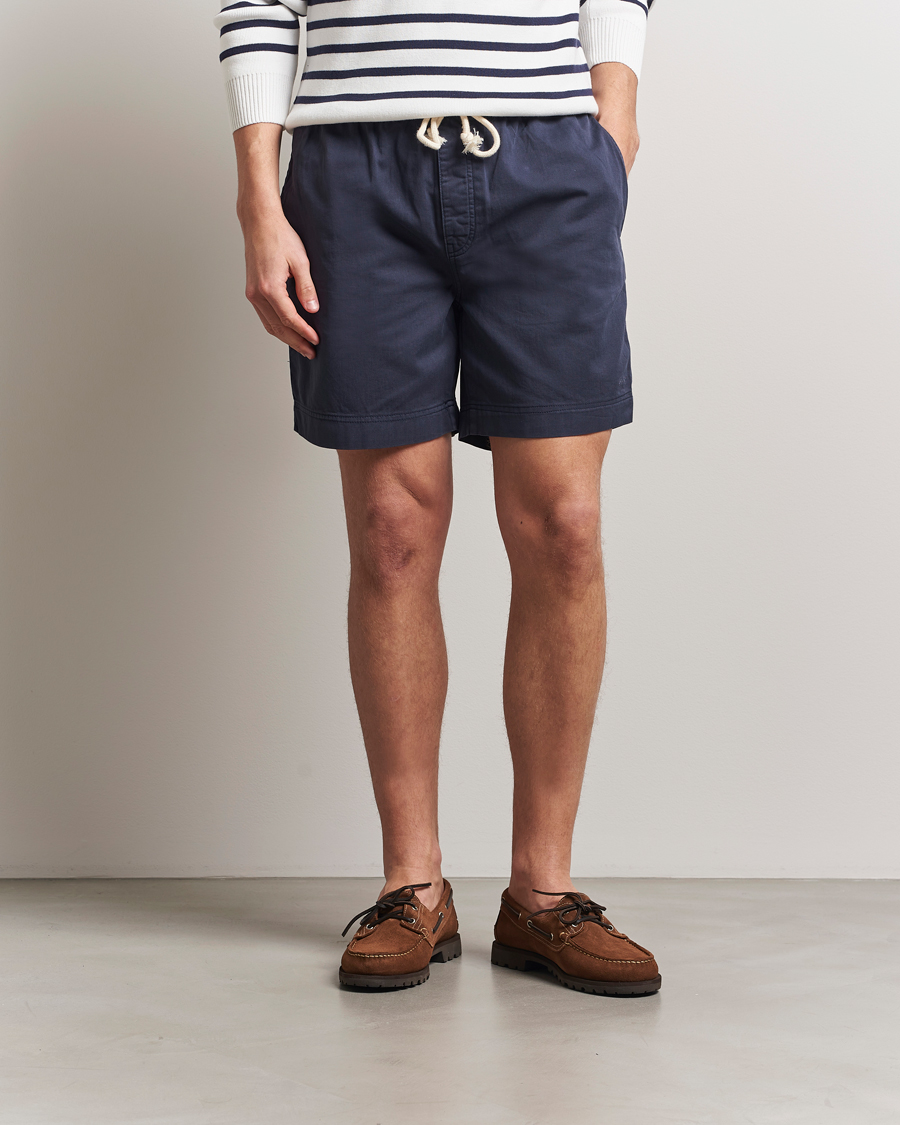 Herr | Shorts | GANT | Regular Sunfaded Drawstring Shorts Evening Blue