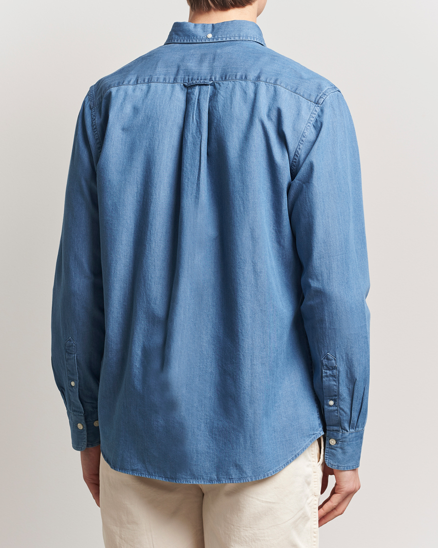 Herr | Skjortor | GANT | Regular Fit Denim Shirt Semi Light Blue