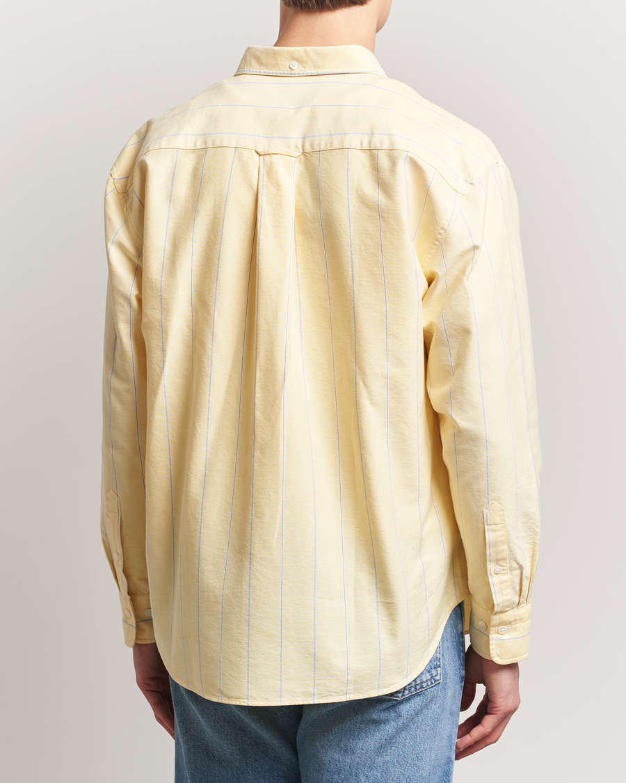 Herr | Skjortor | GANT | Regular Fit Heritage Oxford Striped Shirt Banana Yellow