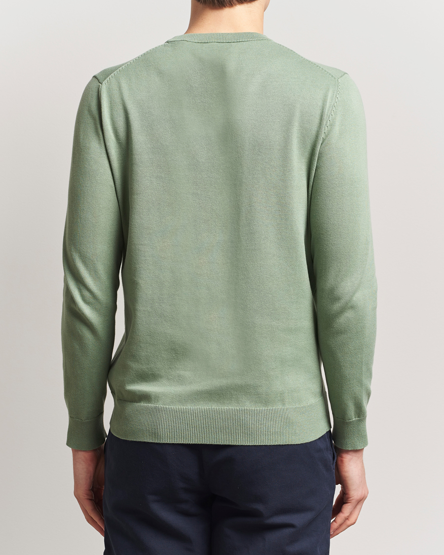 Herr | Tröjor | GANT | Classic Cotton Crew Neck Kalamata Green