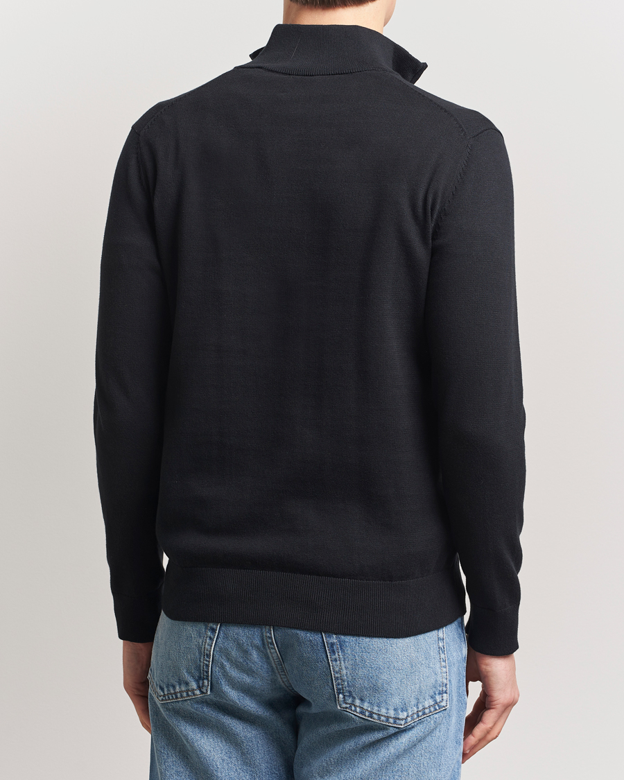 Herr | Tröjor | GANT | Classic Cotton Half Zip Black