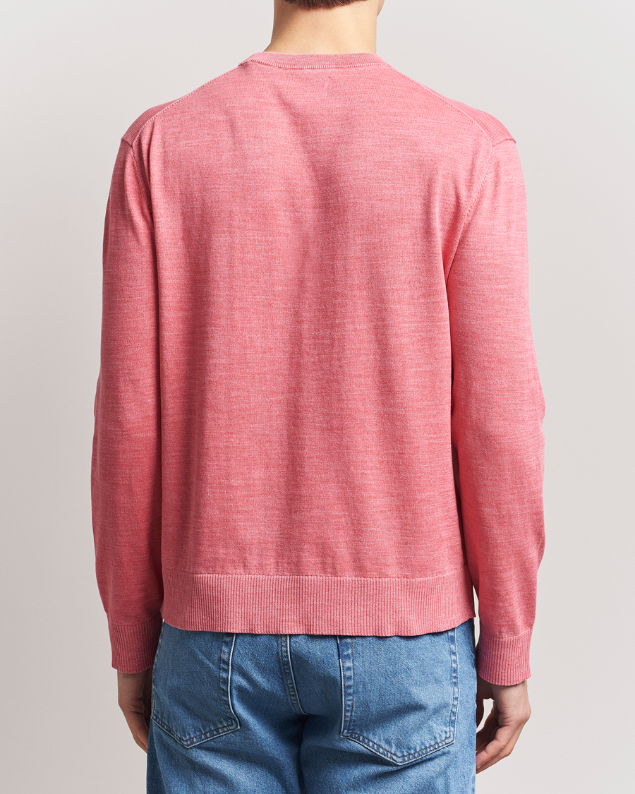 Herr | Tröjor | GANT | Sunfaded Crew Neck Sweater Watermelon Red
