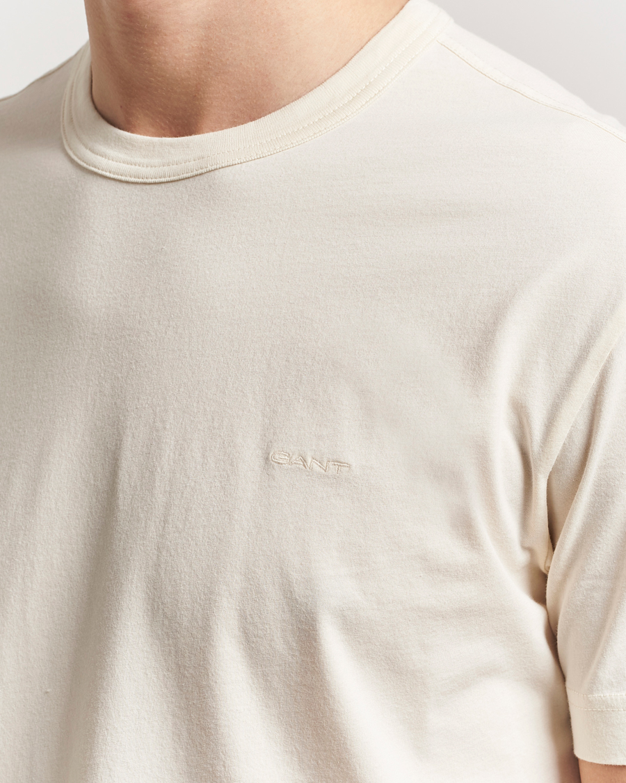 Herr | T-Shirts | GANT | Sunfaded T-Shirt Ivory White