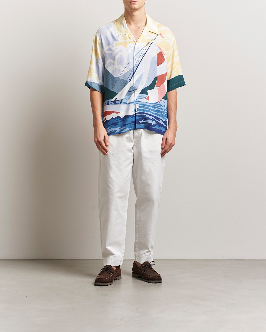 Herr | Skjortor | Gant | Relaxed Fit Scenery Sailing Short Sleeve Shirt Multi