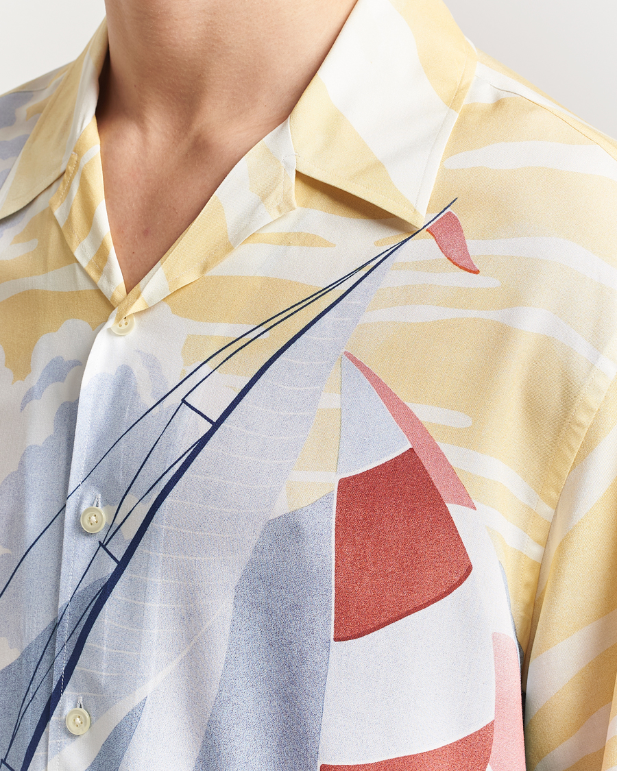 Herr | Skjortor | Gant | Relaxed Fit Scenery Sailing Short Sleeve Shirt Multi