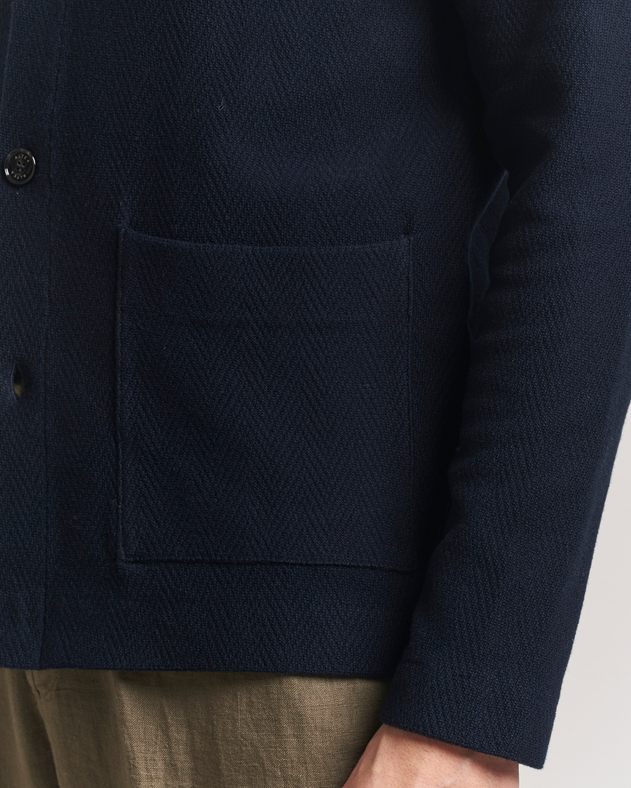 Herr | Jackor | Altea | Chevron Chore Jacket Navy