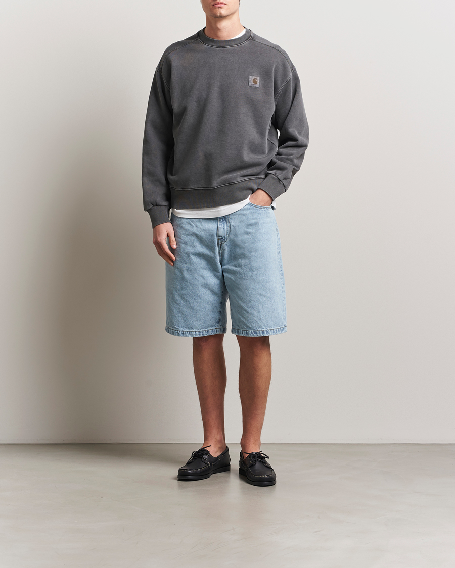 Herr | Shorts | Carhartt WIP | Landon Shorts Robertson Denim Blue Bleached