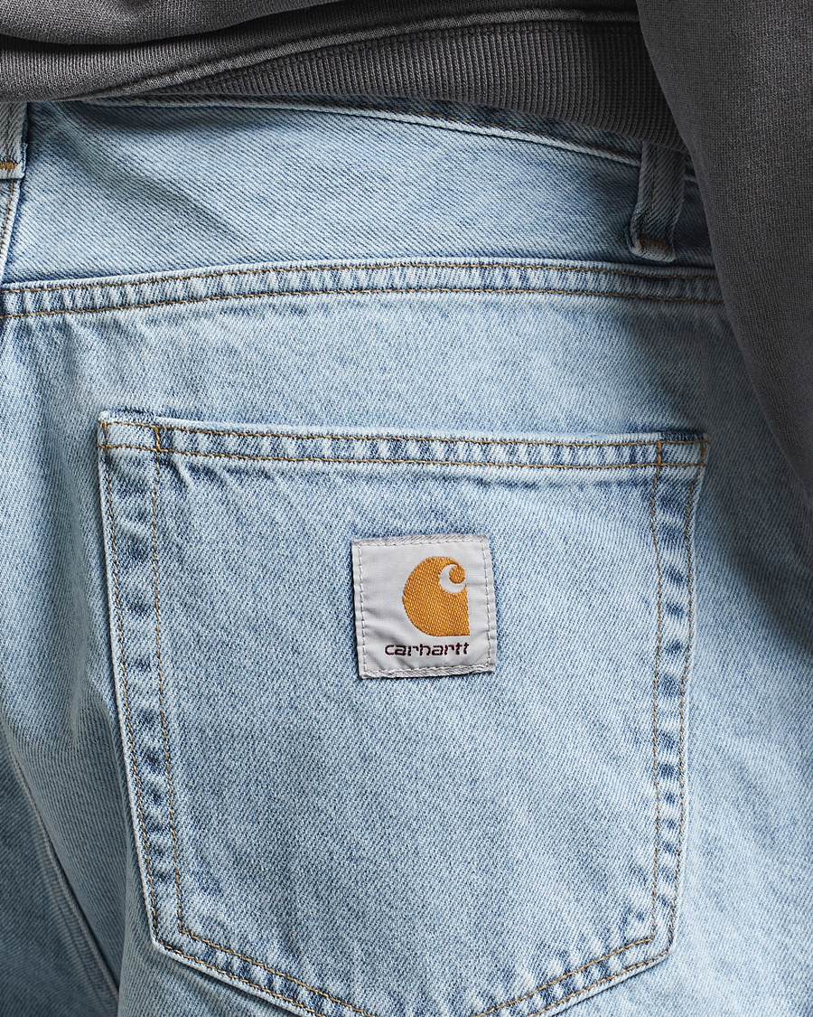 Herr | Shorts | Carhartt WIP | Landon Shorts Robertson Denim Blue Bleached