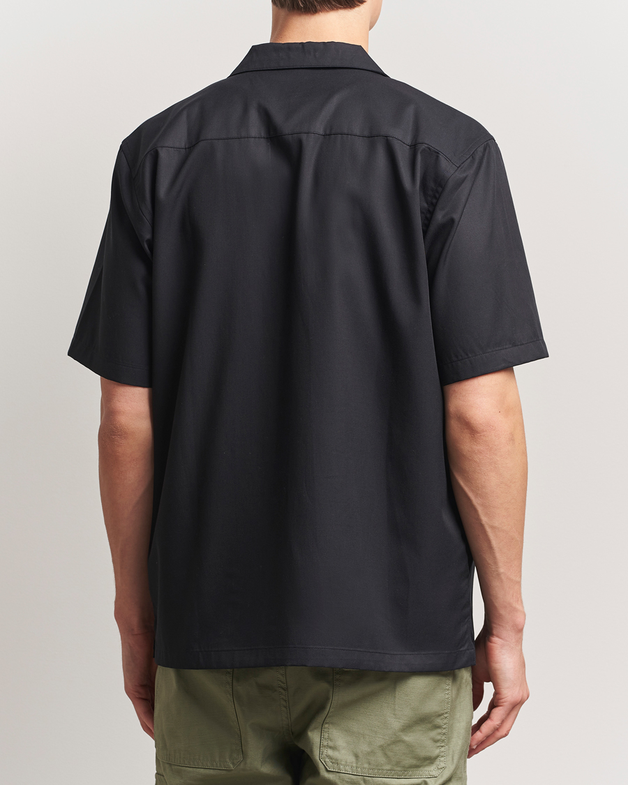 Herr | Skjortor | Carhartt WIP | Short Sleeve Cotton/Tencel Delrey Shirt Black/White
