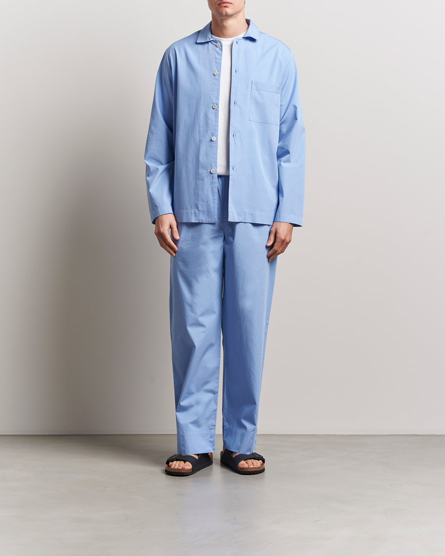 Herr | Pyjamas & Morgonrockar | Tekla | Poplin Pyjama Shirt Cornflower Blue