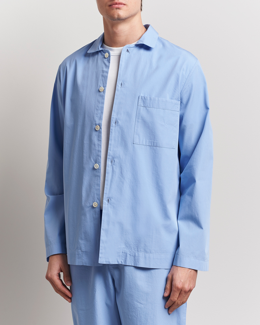 Herr | Pyjamas & Morgonrockar | Tekla | Poplin Pyjama Shirt Cornflower Blue