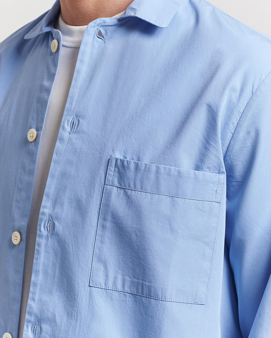 Herr | Pyjamas & Morgonrockar | Tekla | Poplin Pyjama Shirt Cornflower Blue