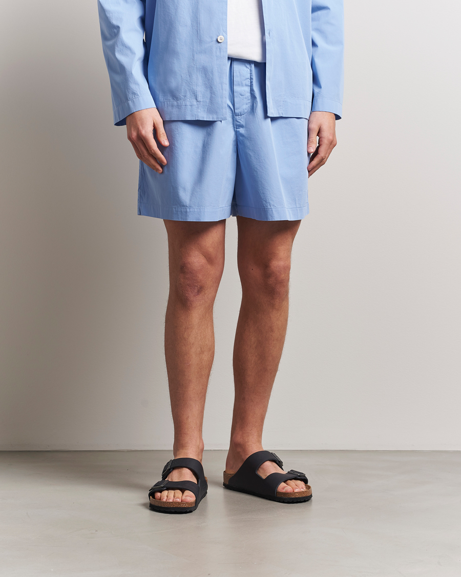 Herr | Pyjamas & Morgonrockar | Tekla | Poplin Pyjama Shorts Cornflower Blue