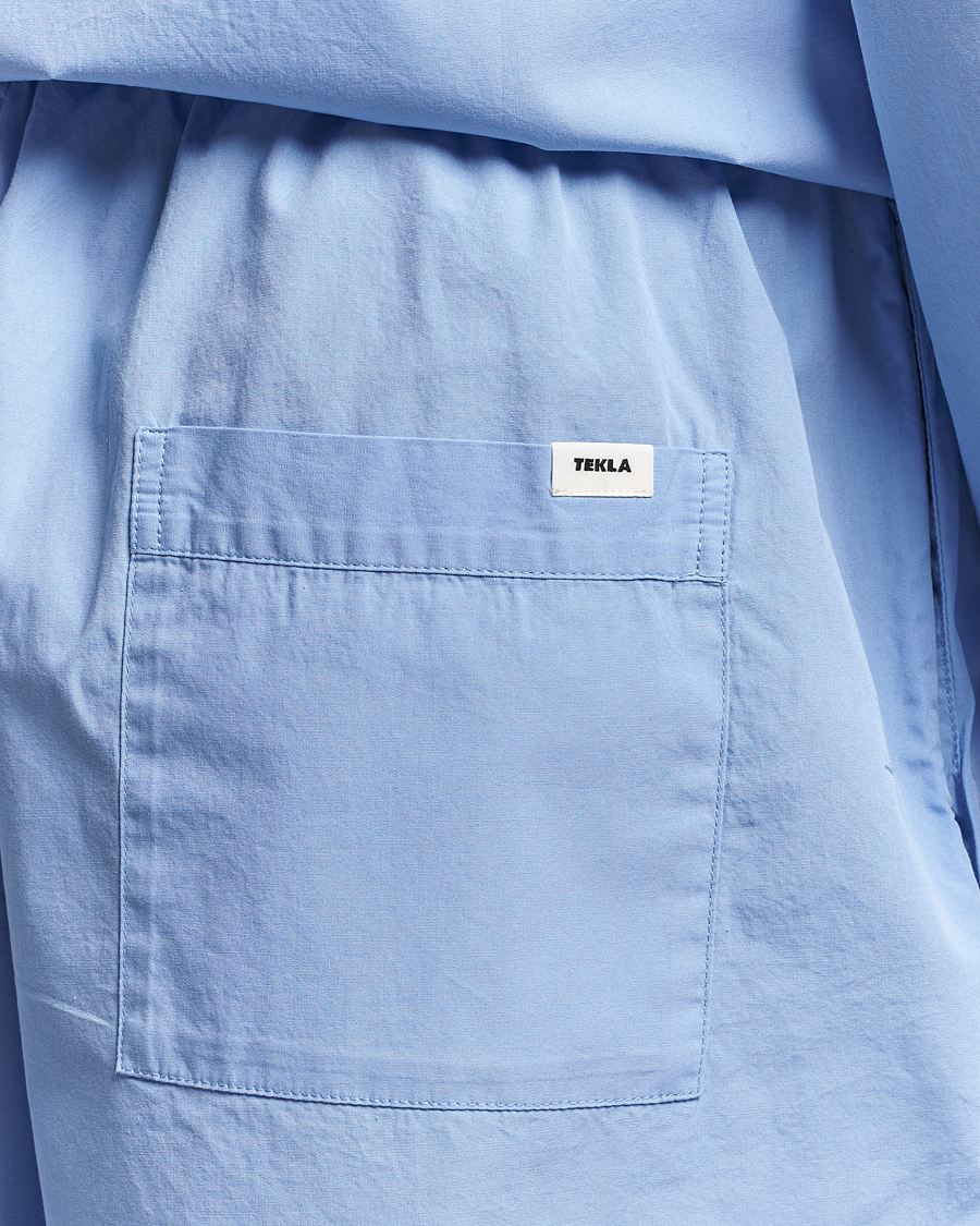Herr | Pyjamas & Morgonrockar | Tekla | Poplin Pyjama Shorts Cornflower Blue
