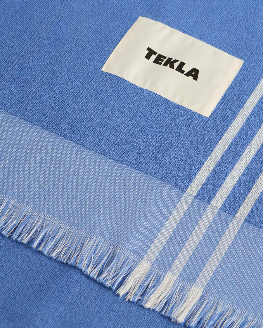 Herr | Textilier | Tekla | Organic Terry Beach Towel Azul