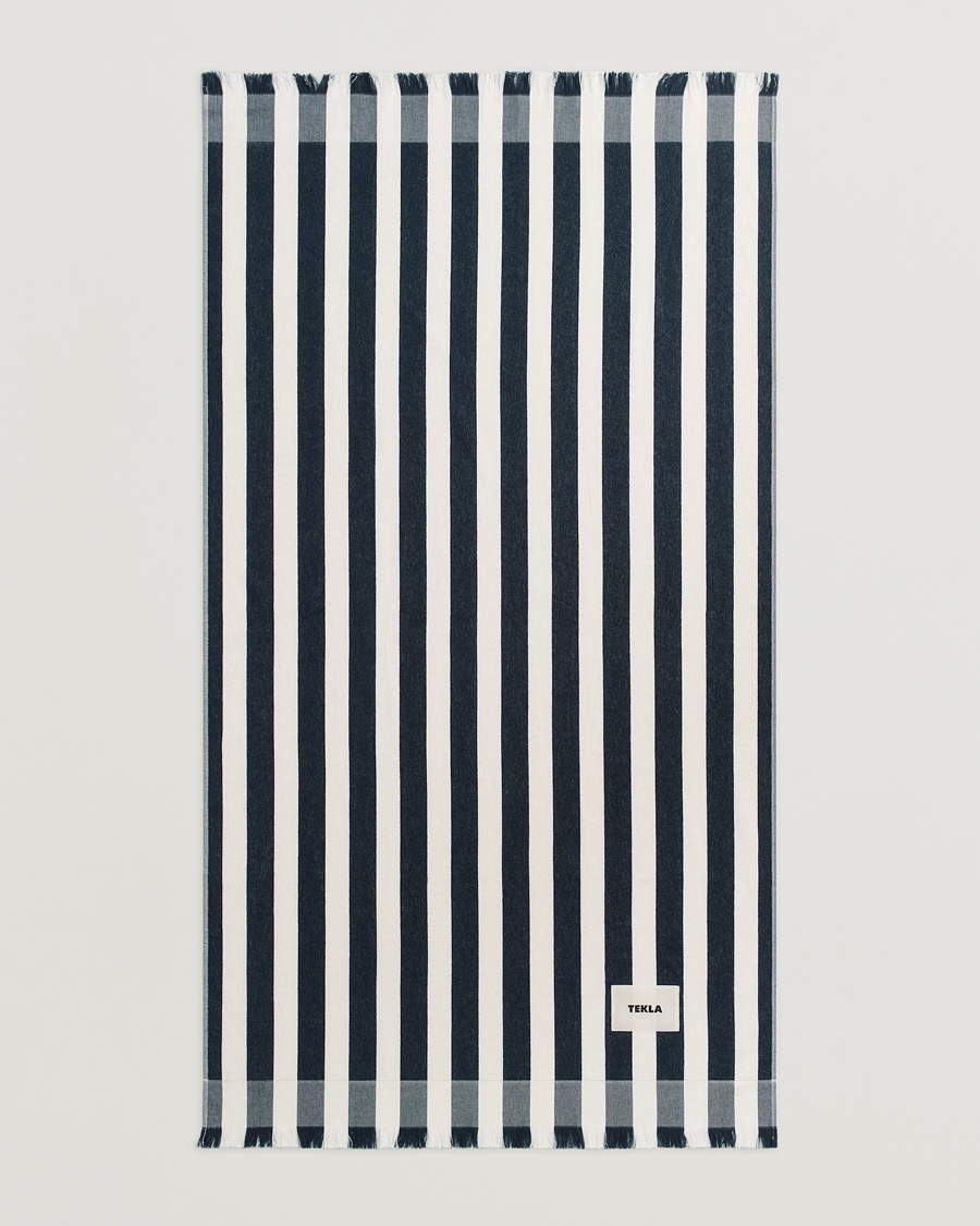 Herr | Textilier | Tekla | TeklaOrganic Terry Beach TowelCala Stripes
