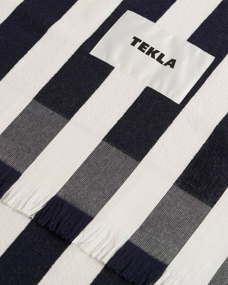 Herr | Textilier | Tekla | Organic Terry Beach Towel Cala Stripes