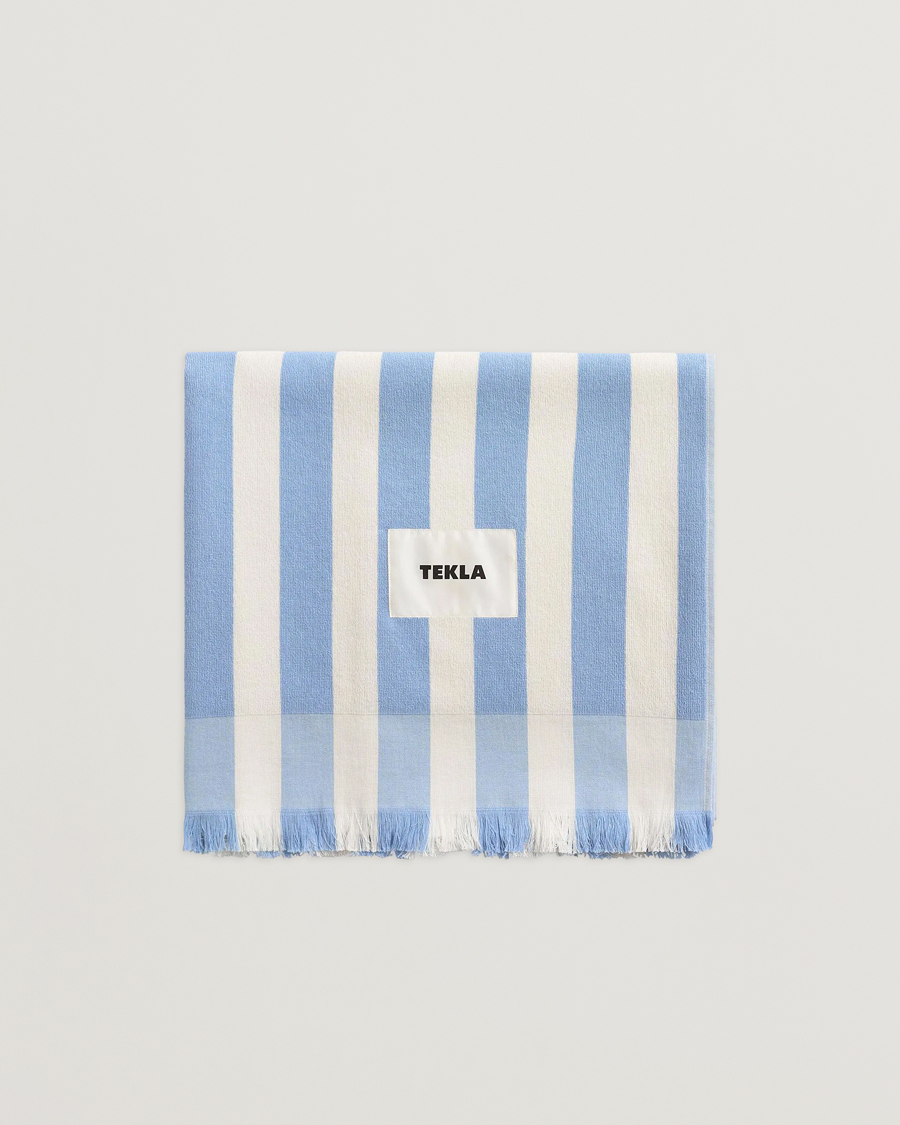 Herr | Textilier | Tekla | TeklaOrganic Terry Beach TowelMoro Stripes