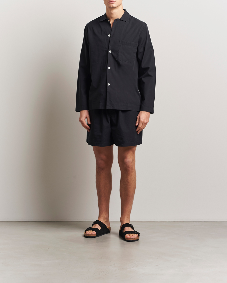 Herr | Pyjamas & Morgonrockar | Tekla | Poplin Pyjama Shorts All Black