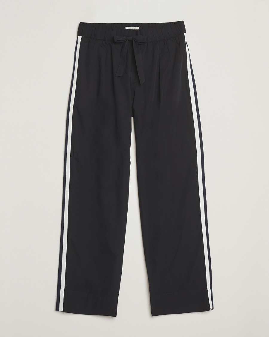 Herr | Pyjamas & Morgonrockar | Tekla | Grosgrain Stripes Pyjama Pants All Black