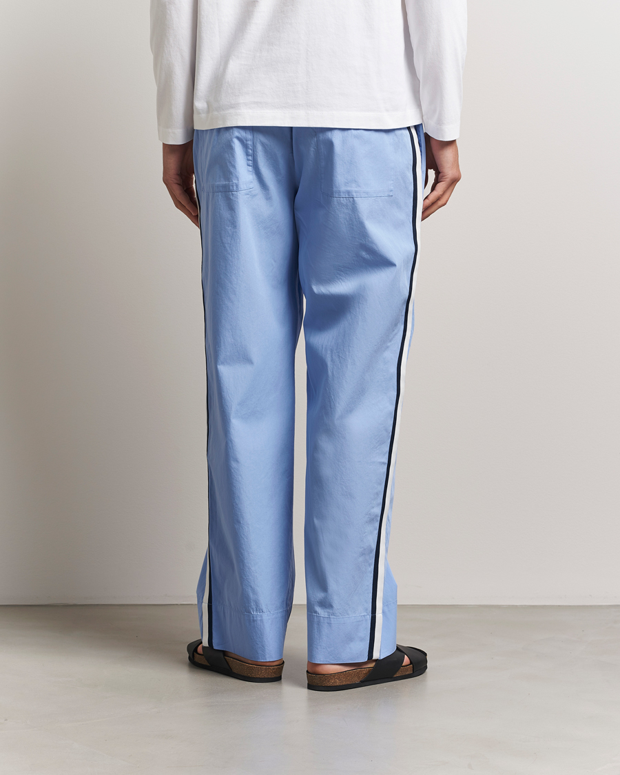 Herr | Pyjamas & Morgonrockar | Tekla | Grosgrain Stripes Pyjama Pants Cornflower Blue