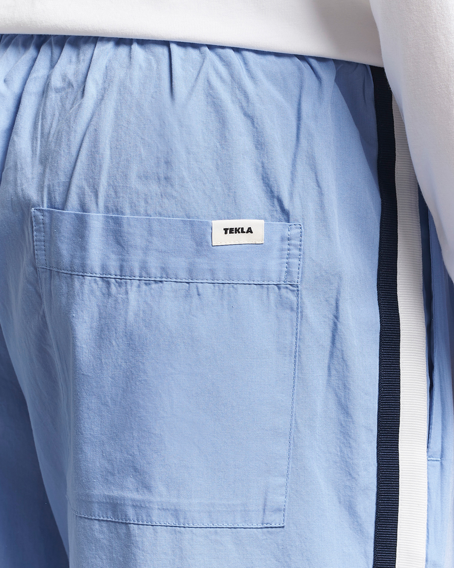 Herr | Pyjamas & Morgonrockar | Tekla | Grosgrain Stripes Pyjama Pants Cornflower Blue