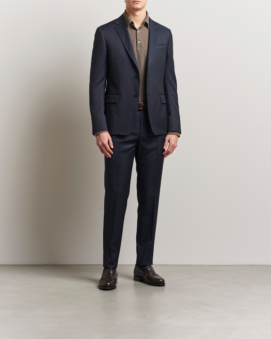 Herr | Kostymer | Zegna | Tailored Wool Suit Navy
