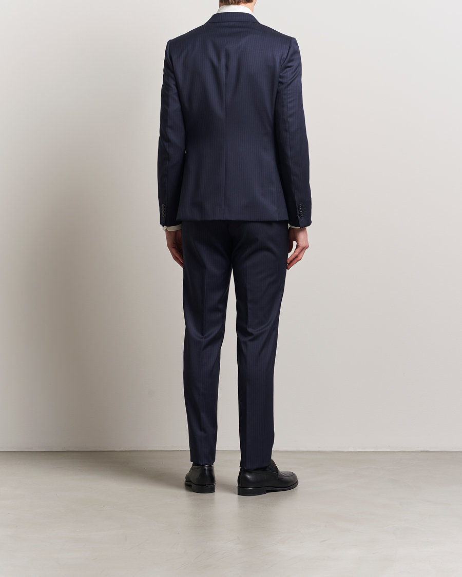 Herr | Kostymer | Zegna | Tailored Wool Suit Navy Stripe