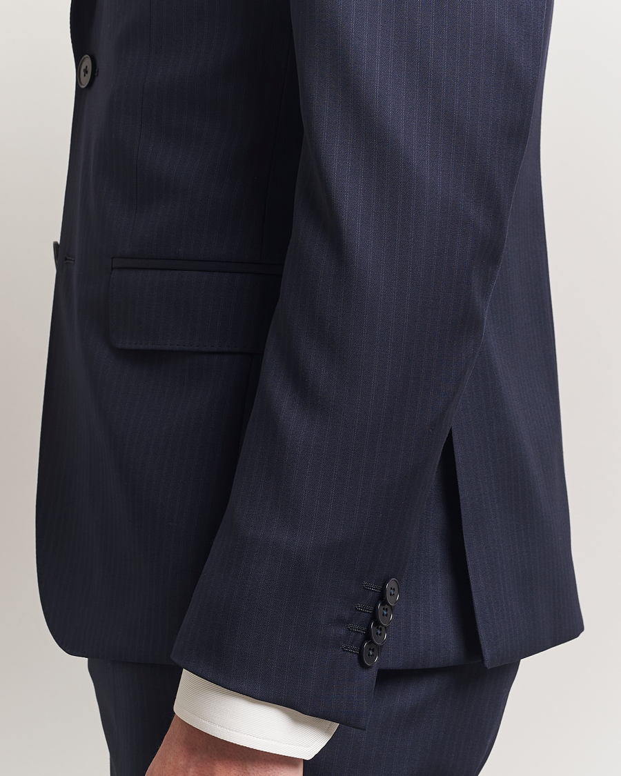 Herr | Kostymer | Zegna | Tailored Wool Suit Navy Stripe