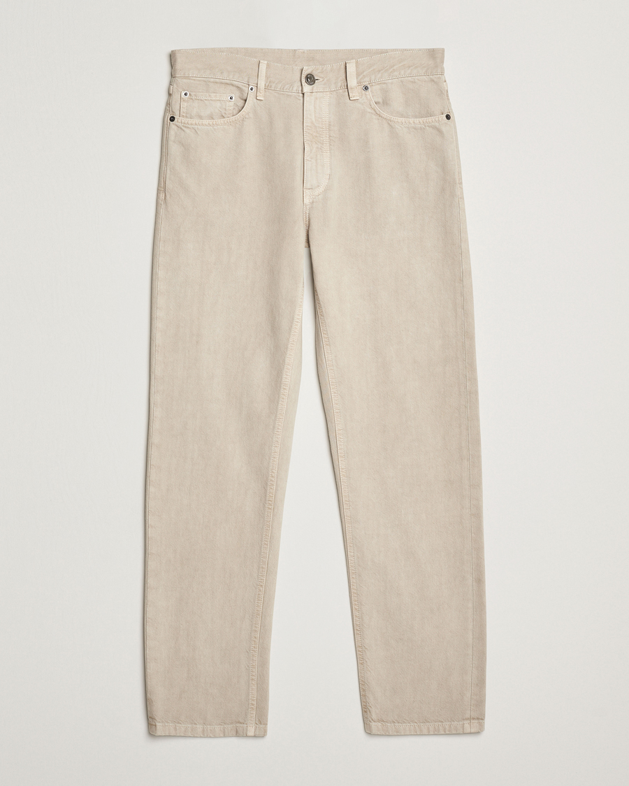 Herr | Byxor | Zegna | 5-Pocket Marbled Denim Pants Beige