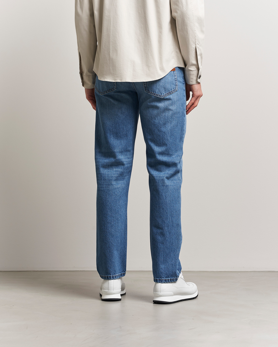 Herr | Jeans | Zegna | 5-Pocket Denim Jeans Medium Blue Wash