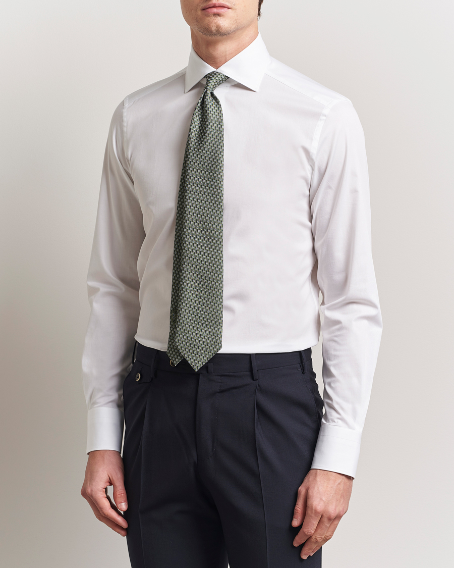 Herr | Skjortor | Zegna | Slim Fit Cotton Dress Shirt White