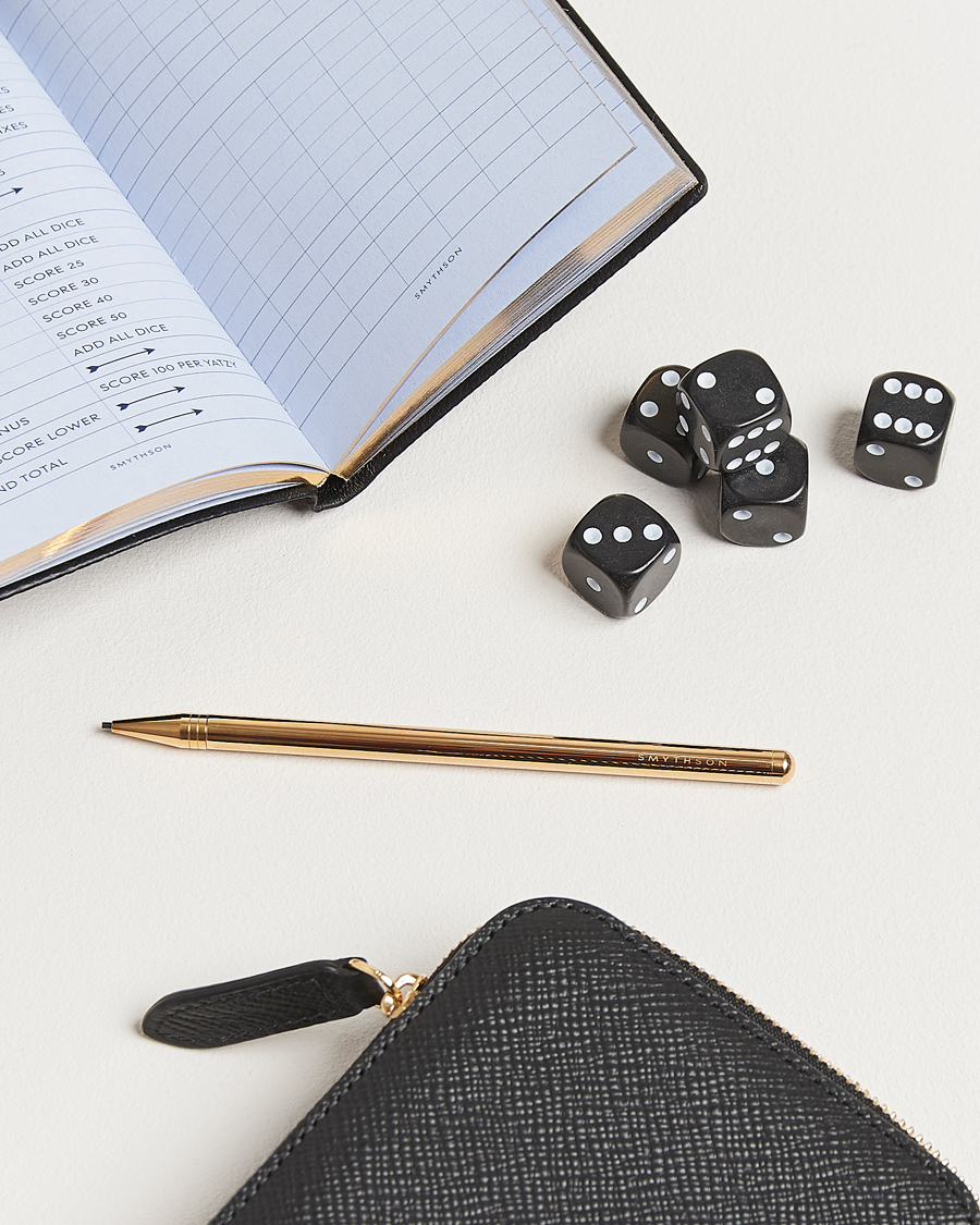 Herr | Spel & fritid | Smythson | Panama Yatzy Set Black