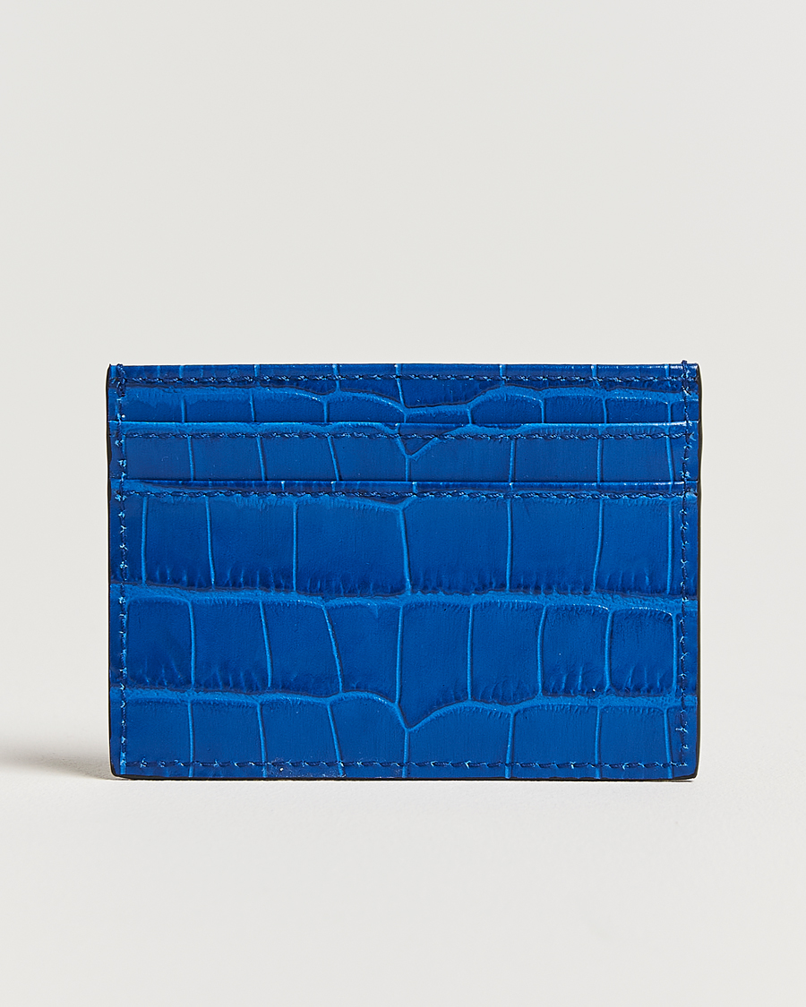 Herr | Smythson Mara Flat Cardholder Cerulean | Smythson | Mara Flat Cardholder Cerulean