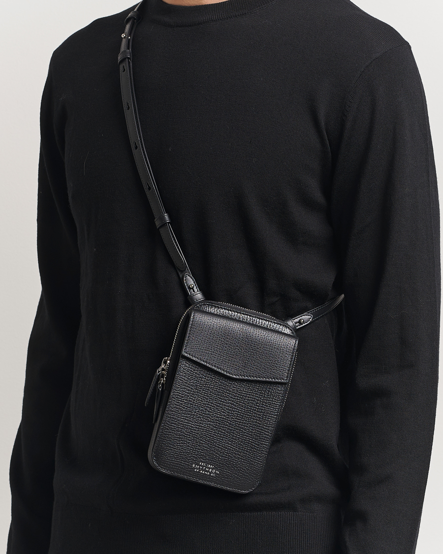 Herr | Väskor | Smythson | Ludlow Crossbody Pouch Black