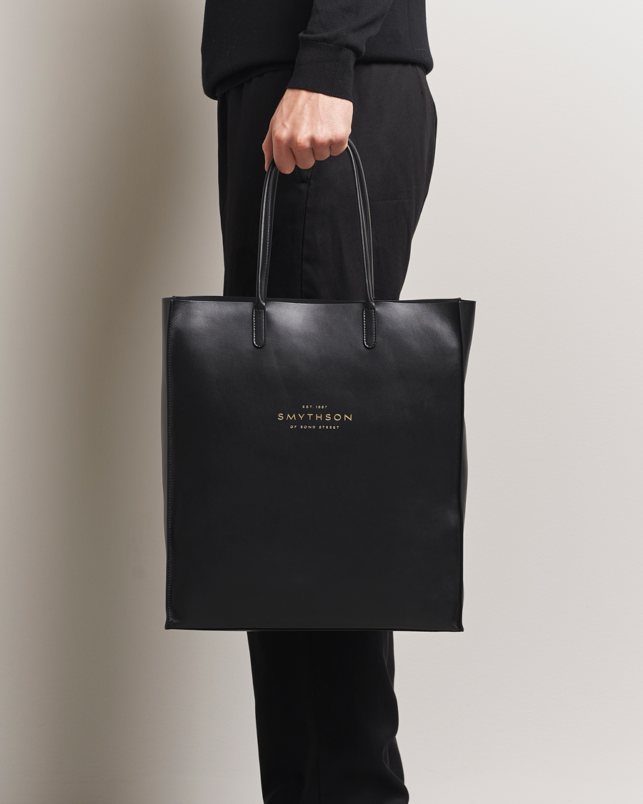 Herr | Väskor | Smythson | Pavilion Kingly Tote Black