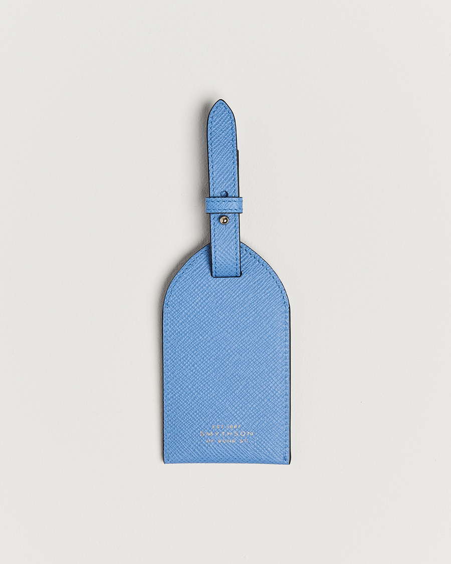 Herr | Till hemmet | Smythson | Panama Luggage Tag Nile Blue