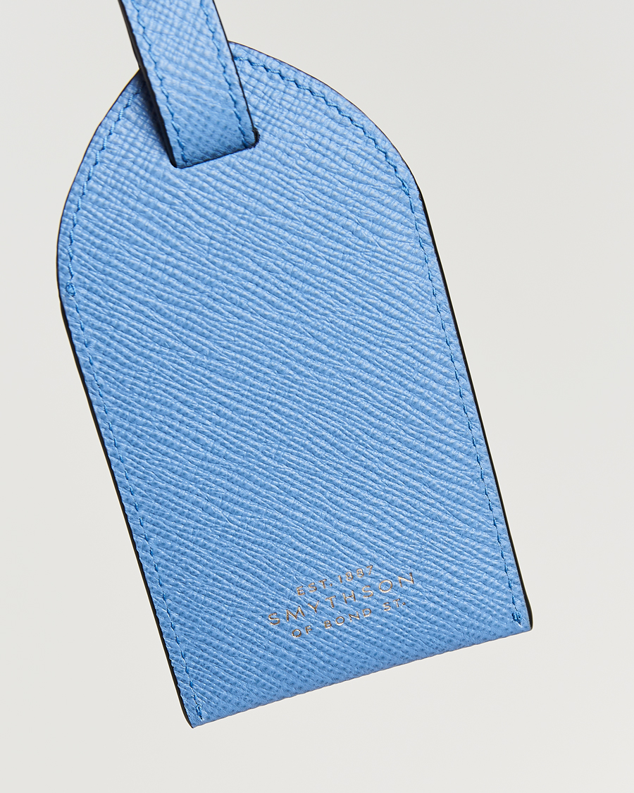 Herr | Till hemmet | Smythson | Panama Luggage Tag Nile Blue