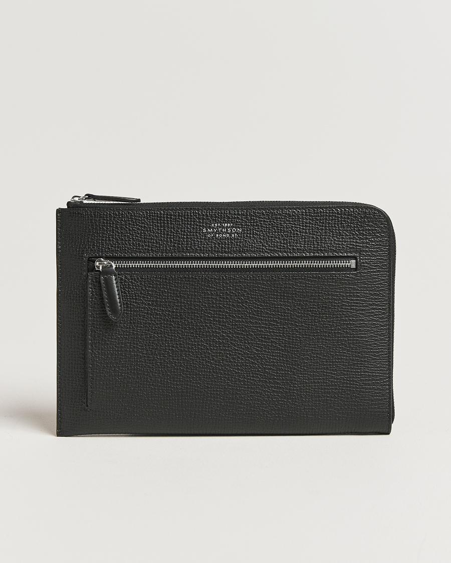 Herr | Väskor | Smythson | Ludlow Flat Organiser Pouch Black