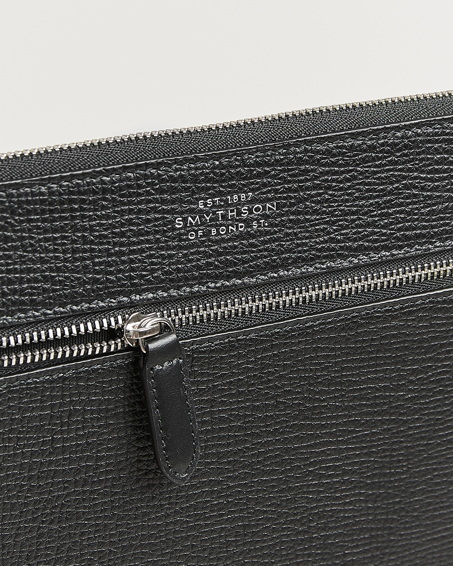 Herr | Väskor | Smythson | Ludlow Flat Organiser Pouch Black