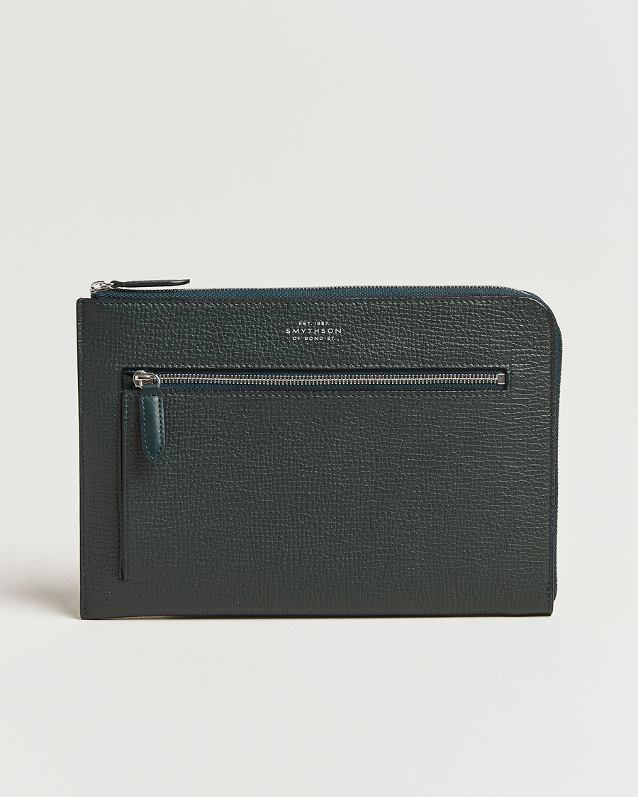 Herr | Smythson Ludlow Flat Organiser Pouch Bottle Green | Smythson | Ludlow Flat Organiser Pouch Bottle Green