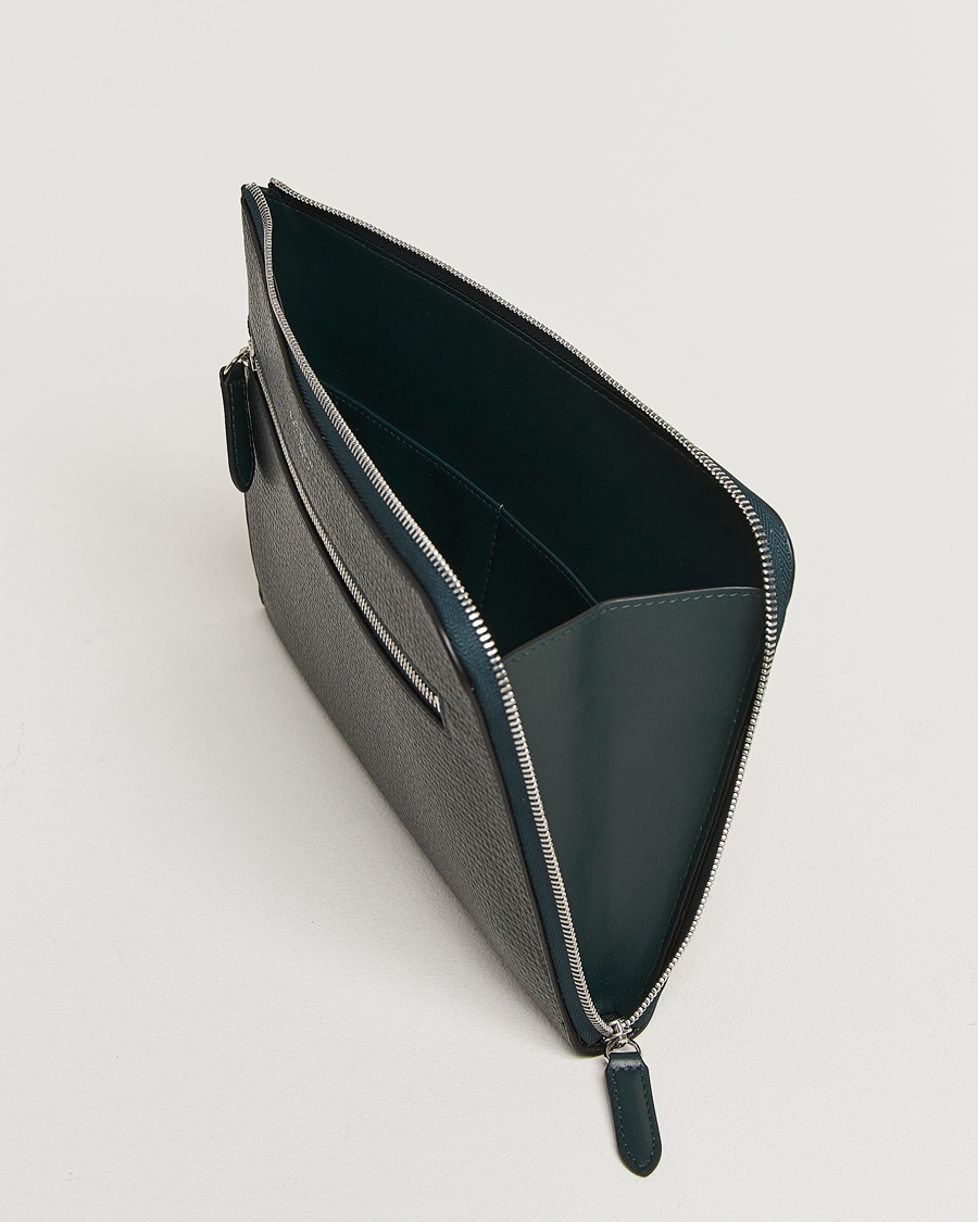 Herr | Smythson Ludlow Flat Organiser Pouch Bottle Green | Smythson | Ludlow Flat Organiser Pouch Bottle Green