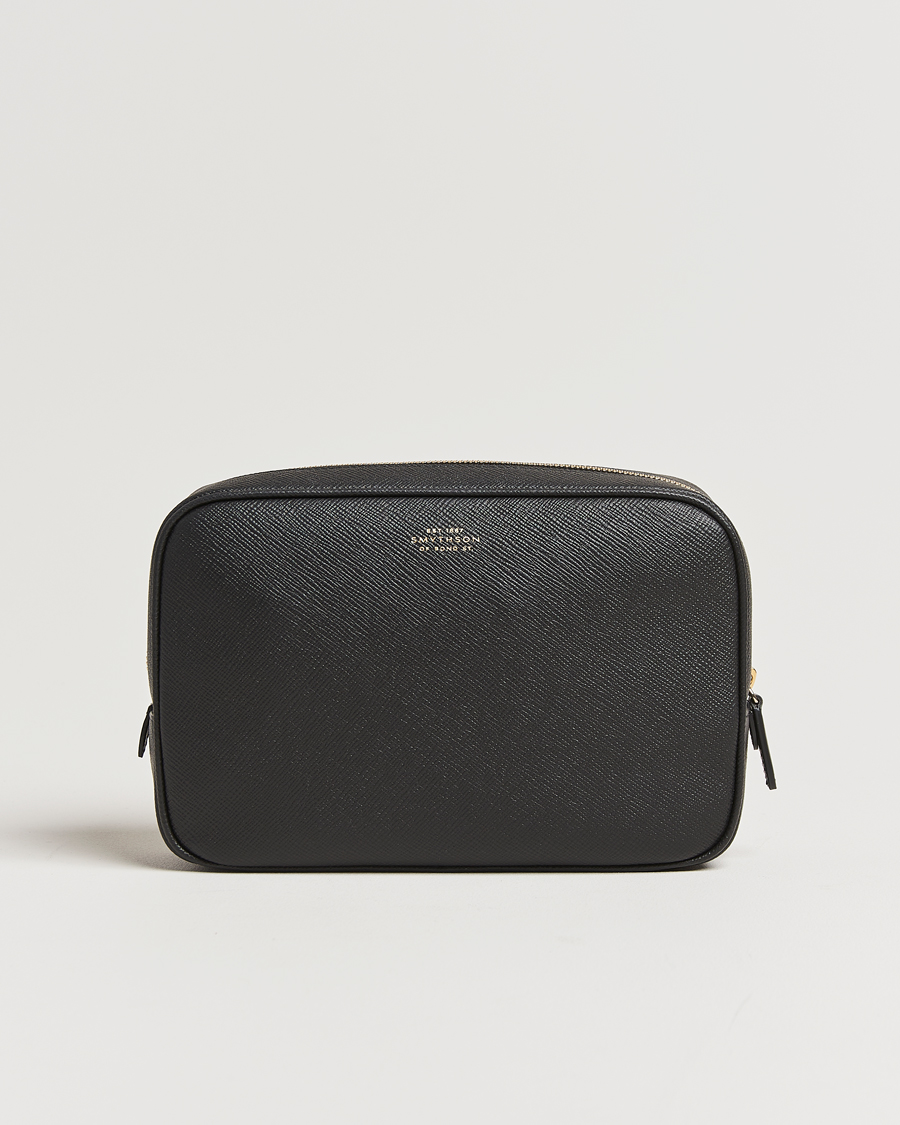 Herr | Väskor | Smythson | Panama Organiser Tech Pouch Black