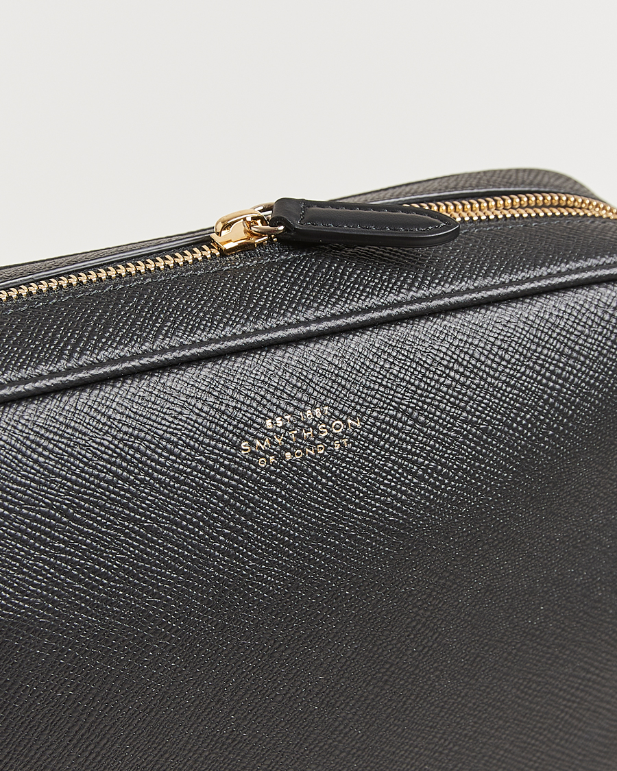Herr | Väskor | Smythson | Panama Organiser Tech Pouch Black