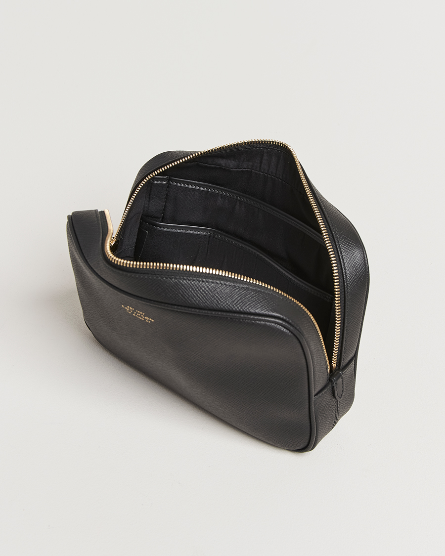 Herr | Väskor | Smythson | Panama Organiser Tech Pouch Black
