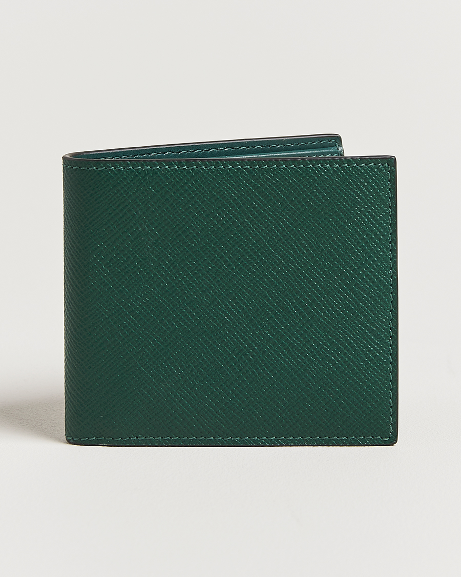 Herr | Plånböcker | Smythson | Panama 6 Card Leather Wallet Forest Green