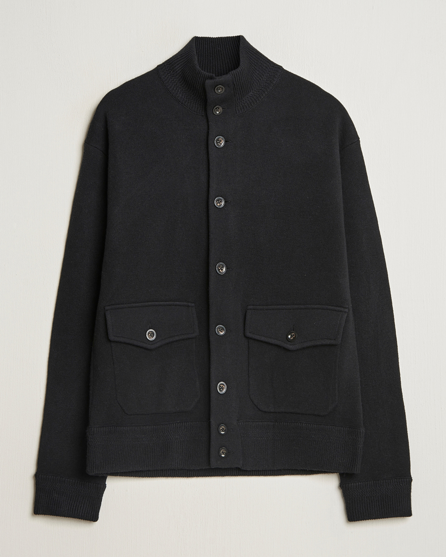 Herr | Tröjor | Polo Ralph Lauren | Wool Blend Cardigan Polo Black