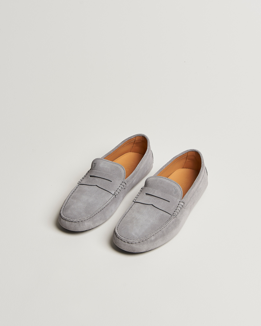 Herr | Tod's Gommino Carshoe Grey Suede | Tod's | Gommino Carshoe Grey Suede