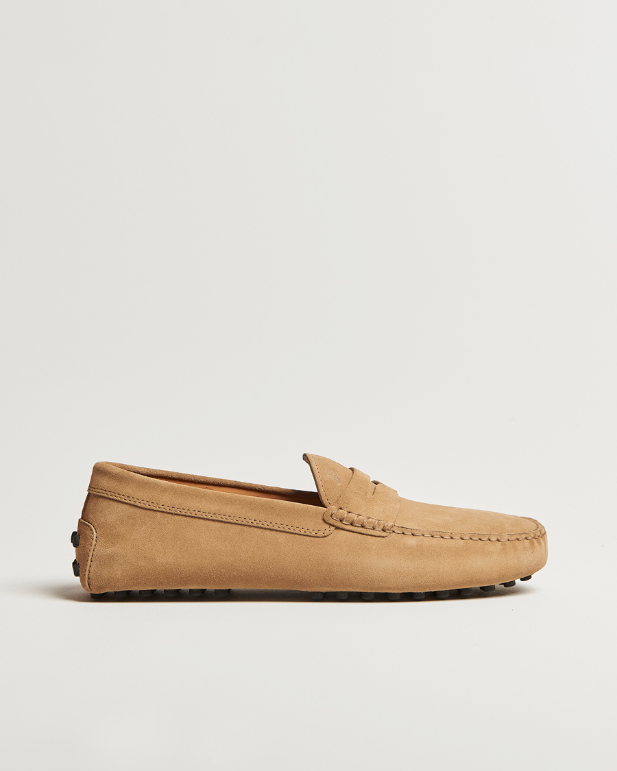 Herr | Tod's Gommino Carshoe Beige Suede | Tod's | Gommino Carshoe Beige Suede