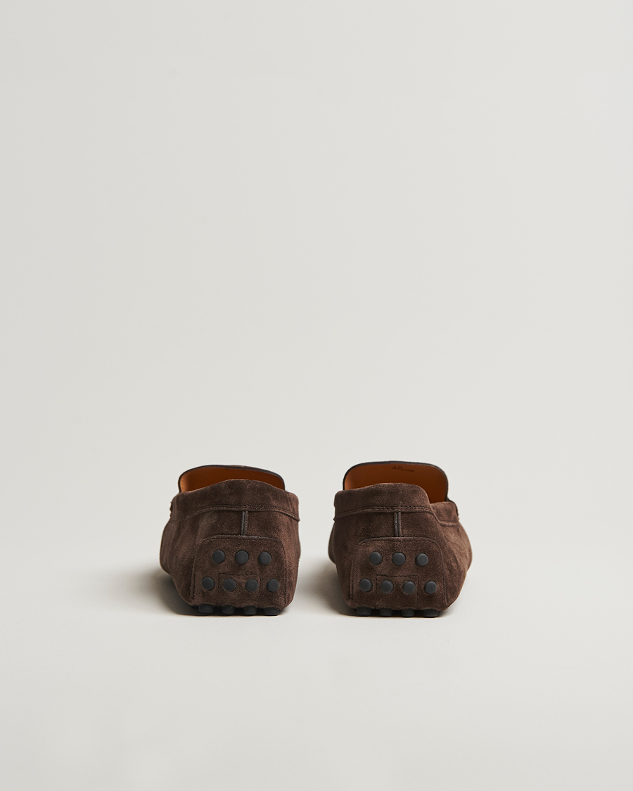 Herr | Loafers | Tod's | Gommino Carshoe Dark Brown Suede